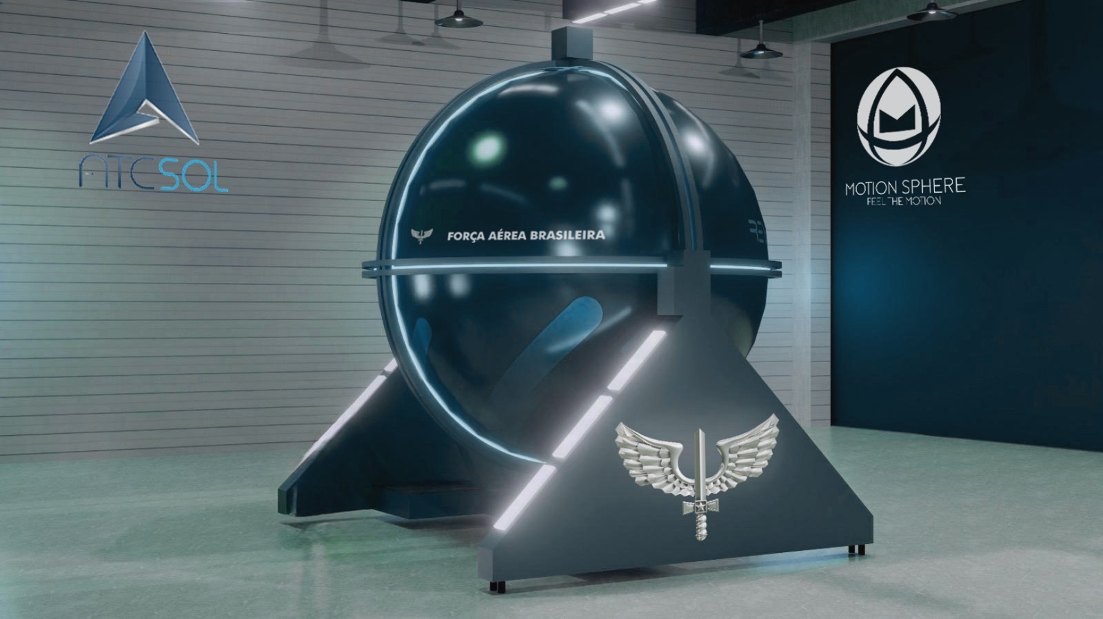 Simulador de voo militar desenvolvido com a VRgineers XTAL para a Força Aérea Brasileira